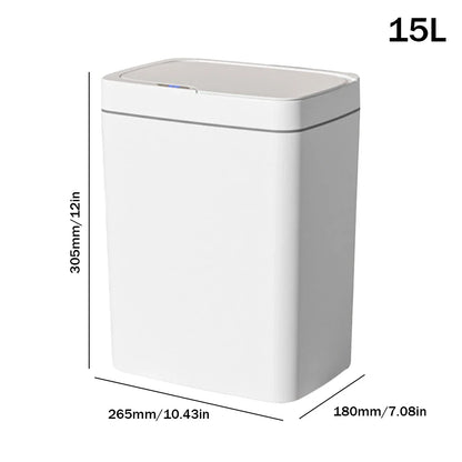 Smart Sensor Trash Can 15L 18L Touchless Quiet Water-Resistant