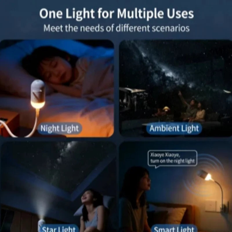 Galaxy Star Projector Night Light 2-in-1 Mood Lamp With Flexible Brightness Viral Fall 2026 Gift