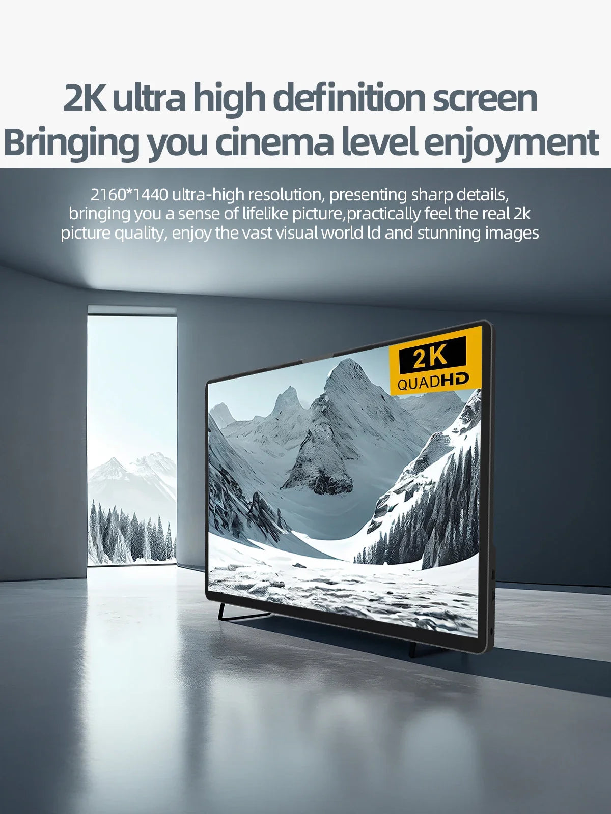 2K 14 Inch Travel-Friendly Monitor 60Hz HDR Light Travel