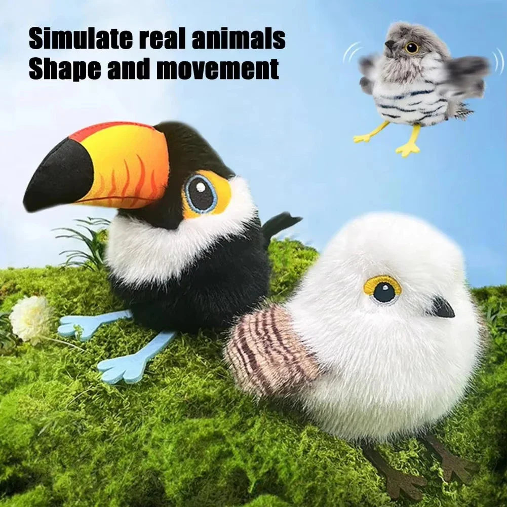 Toy Cat Vibrating Claw Activated Plush Motion Toy Holiday Gift Fall 2025 Interactive Indoor Hunting