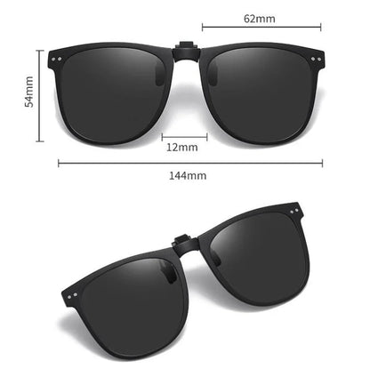 On Clip Sunglasses Foldable Oversized Square Flip Up UV400 Polarized Sunglasses Summer 2026 Trend Gift