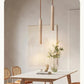 LED Japandi Pendant Lamp Wood Tube Japan Style Bedroom Light