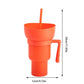 Snack2025 Edition Cup 2 In 1 Snack Bowl Tumbler Splash Proof Leakproof Popcorn Stadium Cup Movie Night Fall
