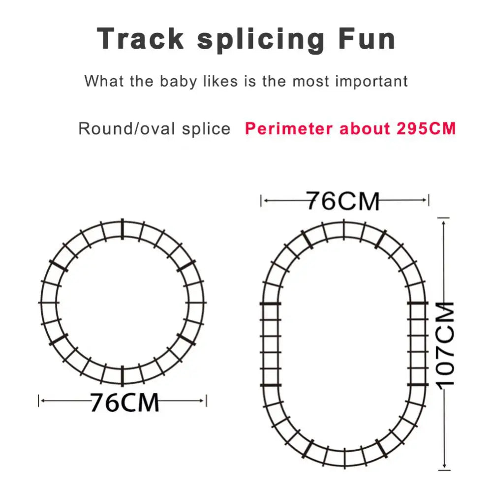 Top-Grade Remote Control Motor-Driven Train Kit - Creative Christmas Gift for Kids, Fun Train Toy with Music and Lights