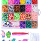 Creative Jewelry Making Kit with 24 Grid Rubber Bands - Vibrant DIY Bracelet Kit for Young Crafters, Ideal Gift for Colorful Creations