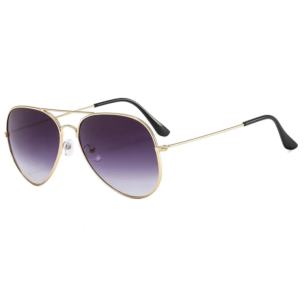 Double 2025 Bridge Aviation Sunglasses for Women - UV400 Alloy Frame Mirror Glasses