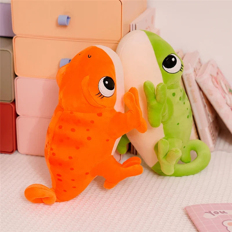 Chameleon Plush Pillow 30cm Cartoon Reptile Cozy Gift