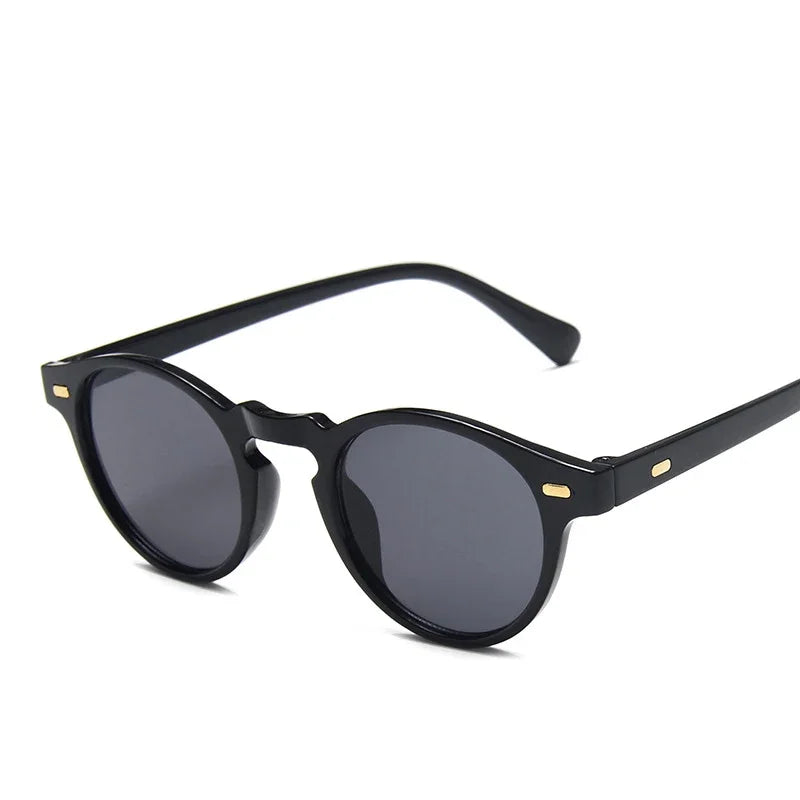 Round 2025 Cat Eye Sunglasses Men Women Vintage Driving Shades Fashion Retro Oculos De Sol