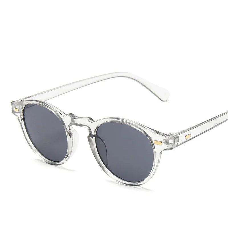 Round 2025 Cat Eye Sunglasses Men Women Vintage Driving Shades Fashion Retro Oculos De Sol