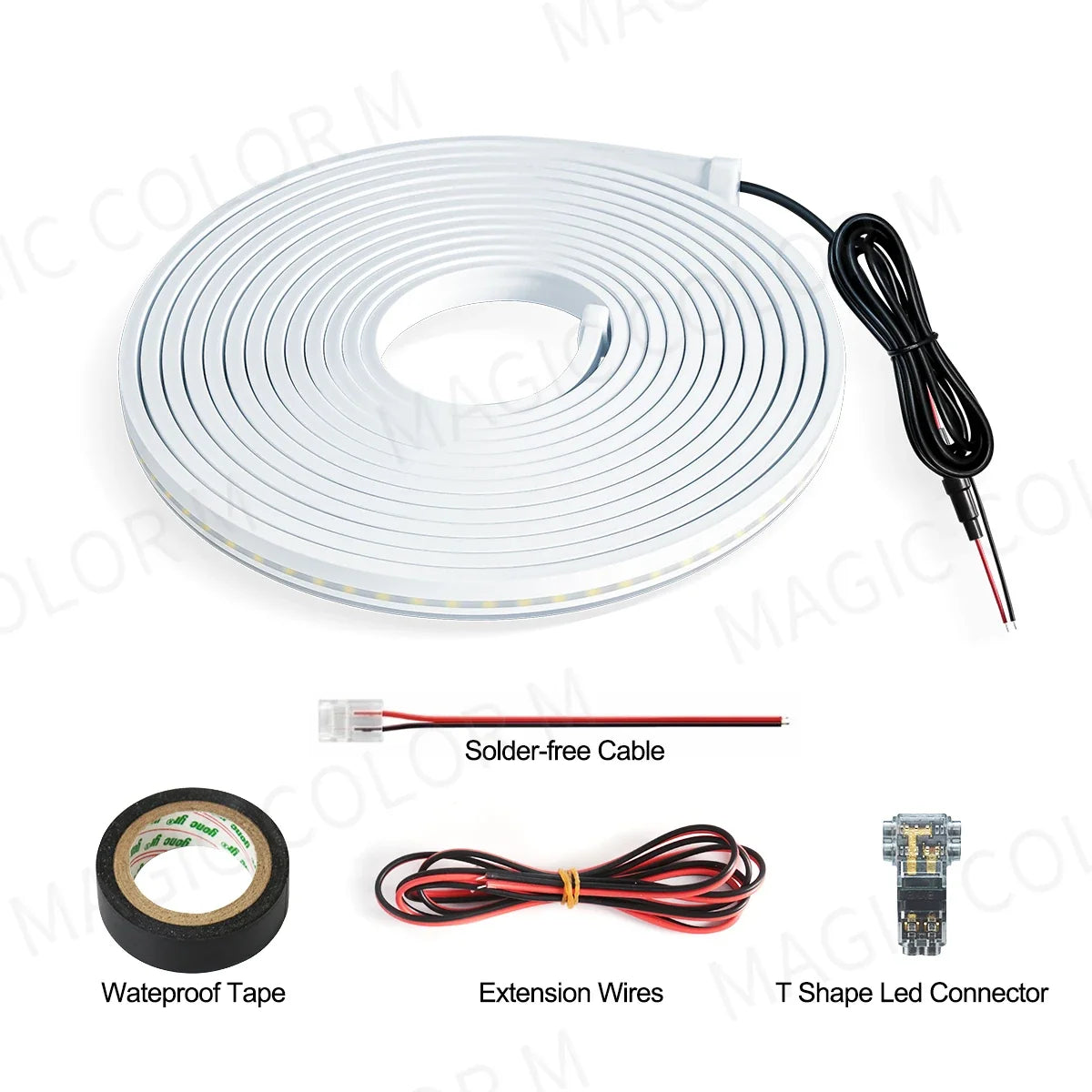 Flexible Water-Resistant Atmosphere Lamp Tesla 3 Y S X 2026 – 5M Car Interior LED Ambient Light Strip 12V
