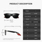 Square Vintage Sunglasses UV400 For Men Women Driving Fishing Eyewear