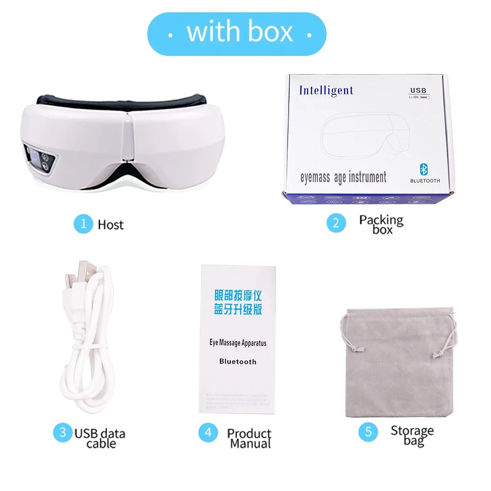 Massager Eye Medium Airbag Compression Bluetooth Music Sleep Aid AI Trending 2026 Wellness Gift
