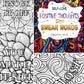 Book Coloring Upgraded Thick Paper Mindfulness Positive Thoughts And Swear Words Holiday Gift 2025 Stress Relief