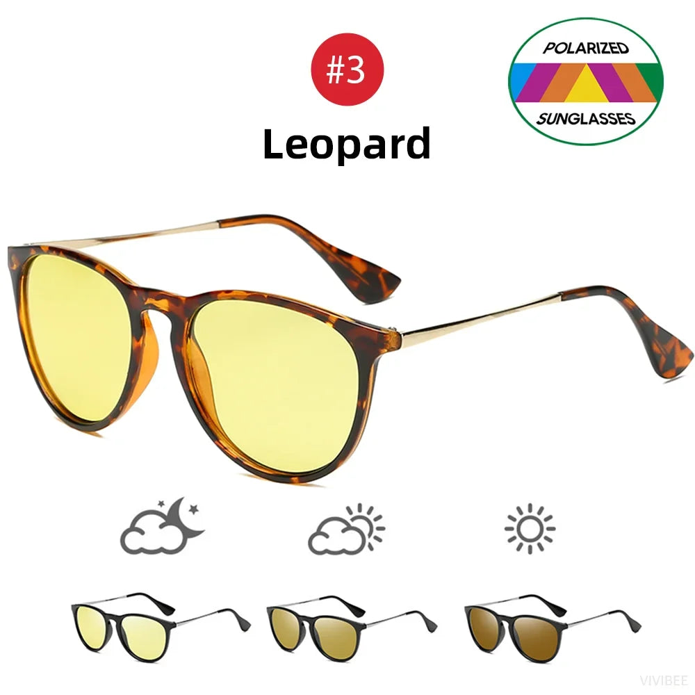 Sunglasses Photochromic For Night Driving Polarized UV400 Lenses Color Changing Glasses Fall 2025 Trend