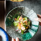 Ceramic Japanese Noodle Bowl Lotus Pattern Salad Bowl