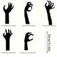 Halloween2025 Edition Skeleton Hands Ground Stakes Decor Fall