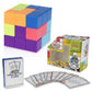 3D Magnetic Building Blocks Kit with 54 Guide Cards, Eco-Friendly Magnetic Tiles for Kids Age 6 and Up, 7-Piece Puzzle Cube