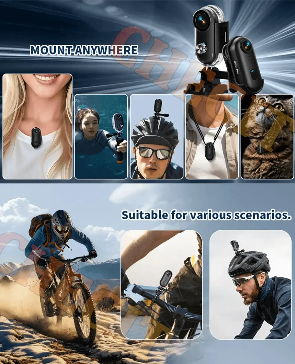 Camera Action Mini 4K 1080P Helmet And Bike Mount WiFi Full HD Sports Cam Summer 2026 Gear For Action Sports