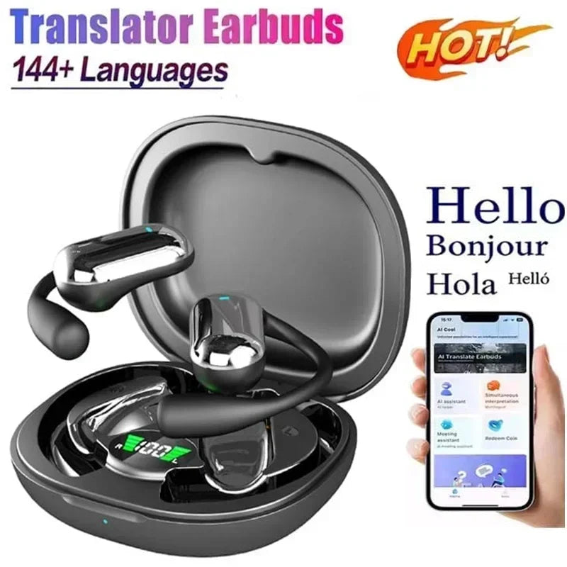 AI2025 Edition Translation Earbuds Real Time Translator Travel