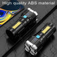 Led Mini Diving Battery-Powered Torch - High Lumens Long Range Flashlight for Camping and Outdoor Use