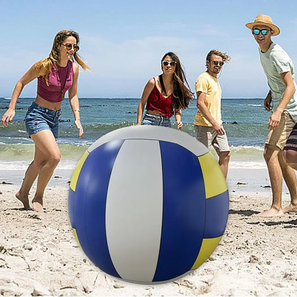 Inflatable Giant Beach Volleyball - 100cm PVC Outdoor Sports Ball for Team Games and Fun Activities