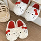 Warm Unisex Slippers - Plush-Lined, Plush Fabric, Indoor Household Wear For Autumn And Winter