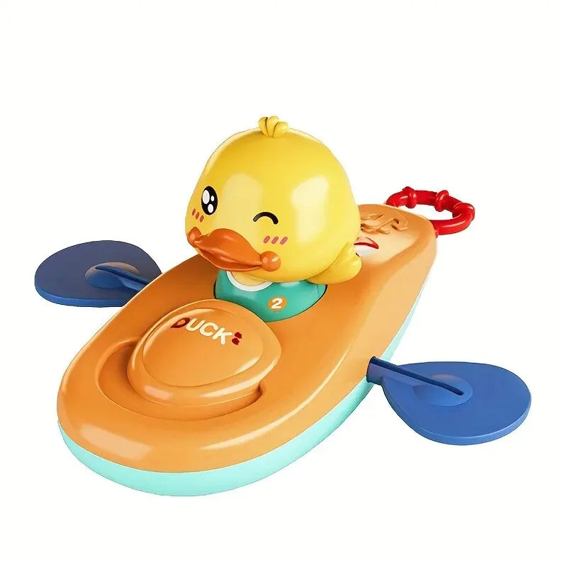 Pc 1 Little Yellow Duck Kayak Toy for Kids Bath Time Fun