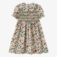 Floral Print, Cotton, For Family Matching Outfits, Summer Events – Plush Girls' Smocking Dress