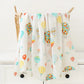 Muslin Bamboo Swaddle Blanket 120x120 Cm Floral Newborn Bedding Fall 2025 Breathable Eco Friendly Baby Gift
