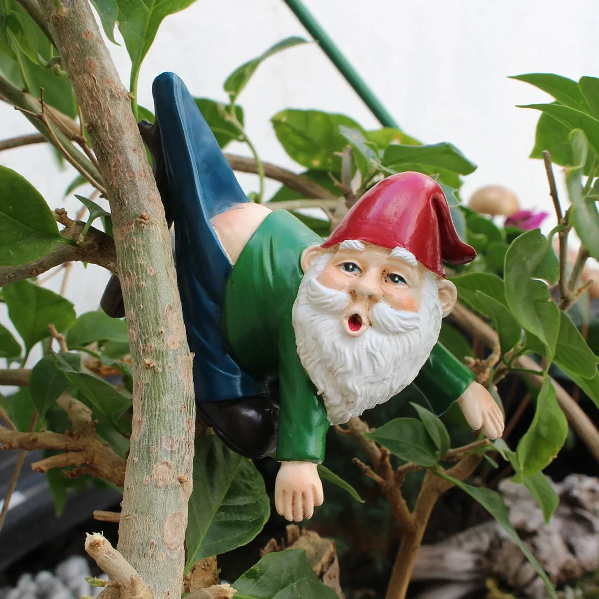 Gnome Garden Hanging Statue Resin Outdoor Ornament Summer 2026 Whimsical Garden Decor Gift Idea