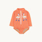 Light unisex one-piece swimsuit - casual cut, nylon, beach & pool wear for kids