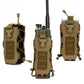 MOLLE Radio Pouch and Water Bottle Holder - Flexible 40 Oz Pouch for Backpack Fall 2025 Tactical Gear Accessory