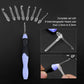 9PCS LED Light Up Crochet Hook Kit - USB Battery-Powered Knitting Device 2.5-6.5MM for DIY Crafts