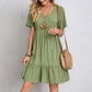 Variant image for Casual Women's Summer Mini Dress, Lightweight V-Neck Polyester Dress for Beach and Casual Gatherings-25