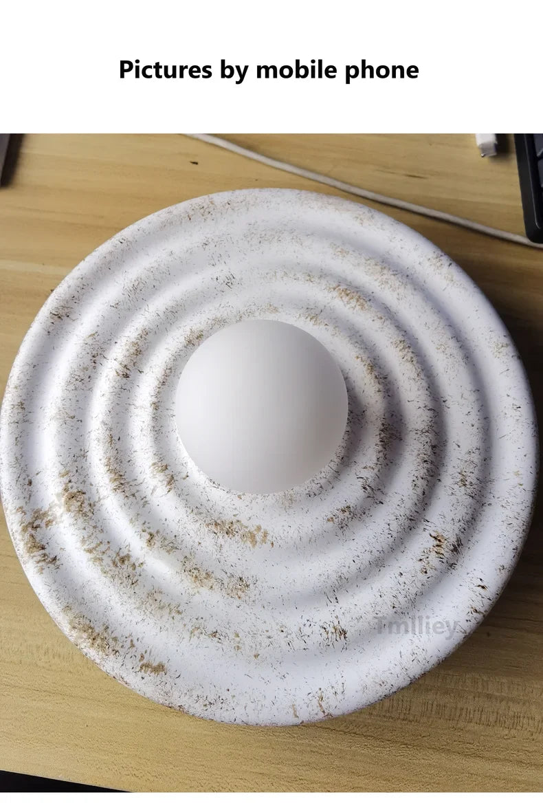 Wabi Japandi Sabi Round Wall Sconce Japanese Minimal LED Light