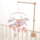 Crib Wooden Mobile Felt Bear Musical Newborn Sensory Toys