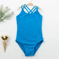 durable double-strap camisole, cross-back, cotton, gymnastics and ballet training – Breathable girls' leotard