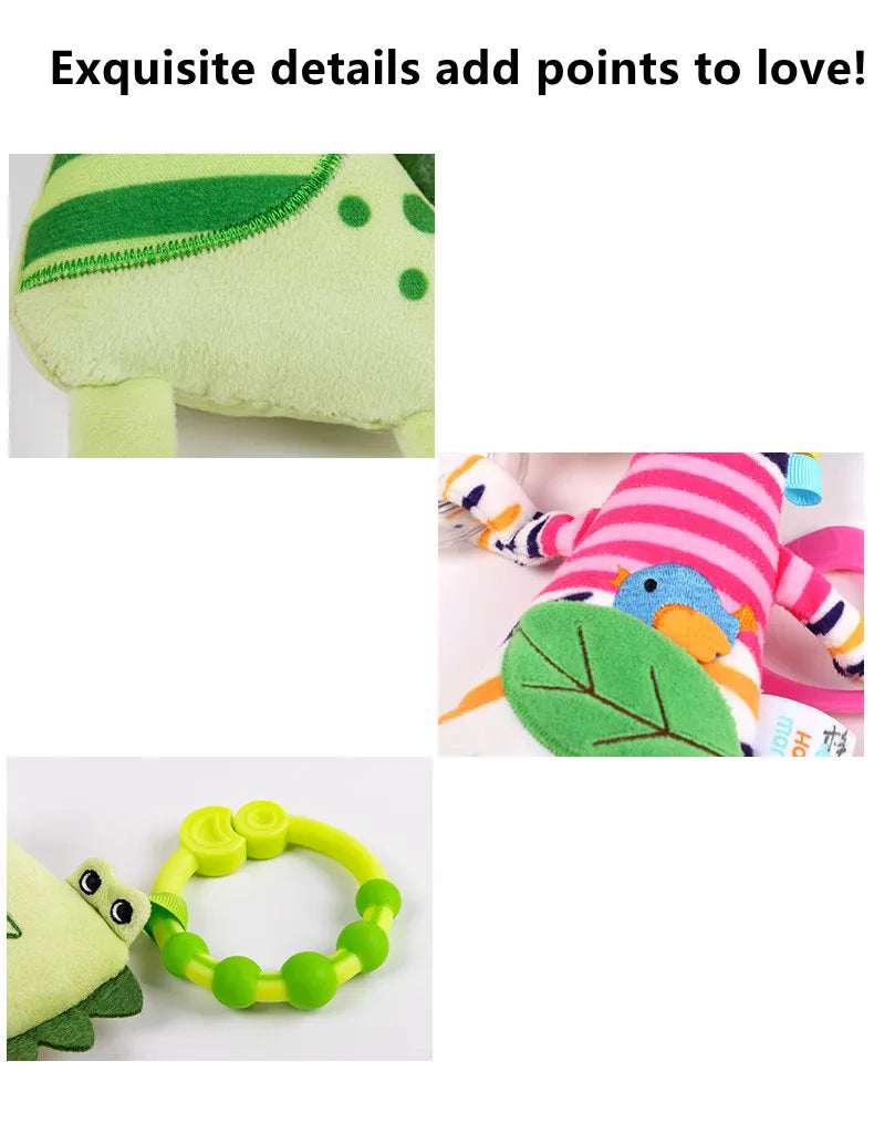Spiral Giraffe Crib Toy Newborn Sensory Toys Rattle