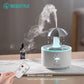 Rotating Umbrella Water Drop Humidifier with Night Lights, Essential Oil Aroma Diffuser for Household, Mute Spray, 300ML Capacity