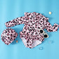 Plush Girls' One-Piece Swimsuit - Long Sleeve, Lace Design, Polyester, Sun Protection Beachwear