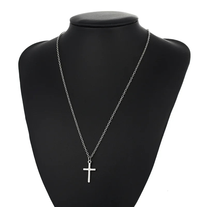 Necklace Cross Pendant Jewelry Unisex Long Chain Christian Charm Gift Idea Summer 2026 Trend