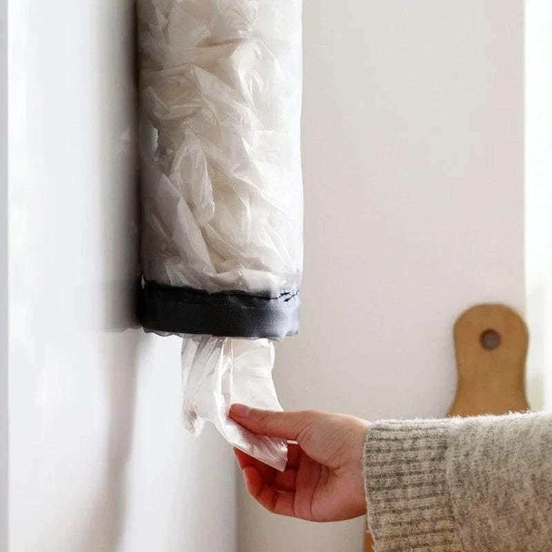 Wall-Mounted Household Organizers for Grocery Bags - Plastic Bag Dispenser & Kitchen Organizer