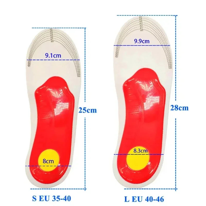 Shock Orthopaedic Absorbing Insoles With Arch Support Plantar Fascia Insole