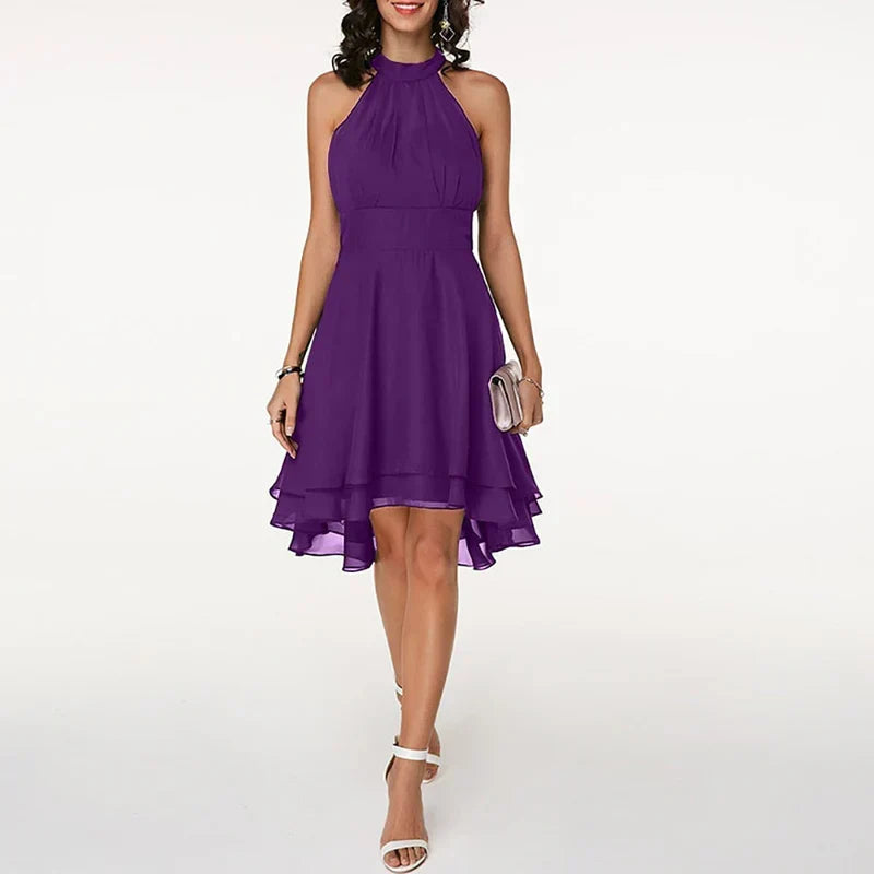 Variant image for Elegant Women's Ruffled Dress for Summer and Formal Occasions - Lightweight and Comfortable-19