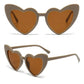 Kids Heart Sunglasses Plastic Frame Heart Shaped Summer 2026 Trend Sturdy Polycarbonate Lenses Outdoor Play