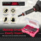 Impact Screwdriver Bits Kit S2 Steel 32Piece With Magnetic Bit Holder And Case Fall 2025 DIY Gift