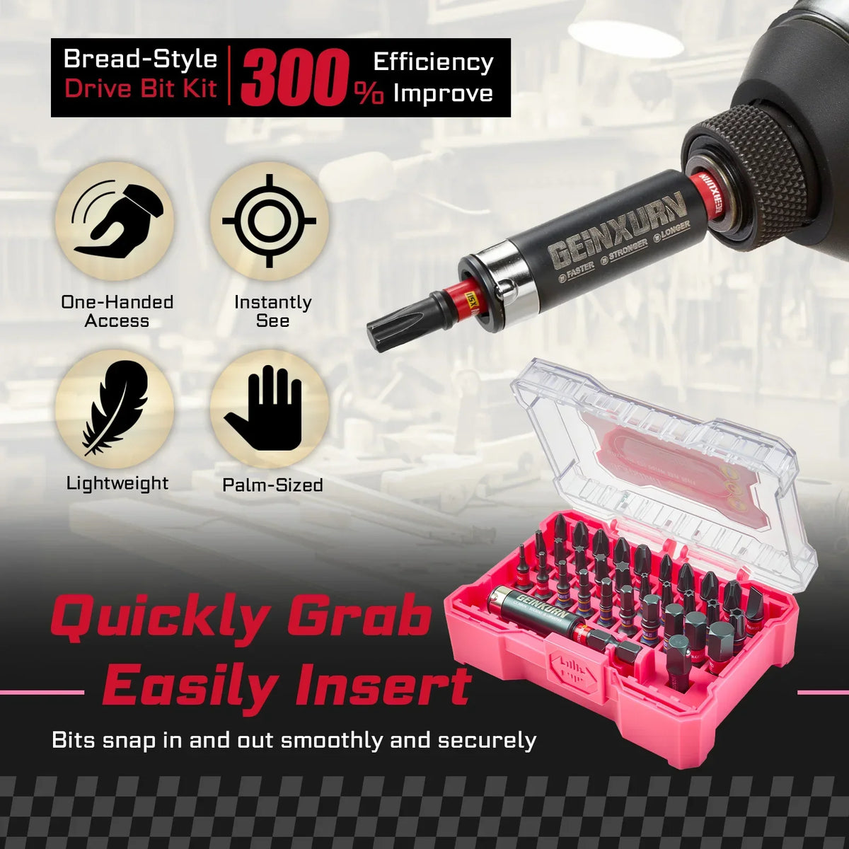 Impact Screwdriver Bits Kit S2 Steel 32Piece With Magnetic Bit Holder And Case Fall 2025 DIY Gift