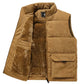 Mens Insulating Fleece Vest - Quilted Corduroy, Casual