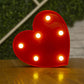 Romantic Heart LED Night Light - Warm White Lamp, An Elegant Valentine's Day Gift for Weddings & Household Décor