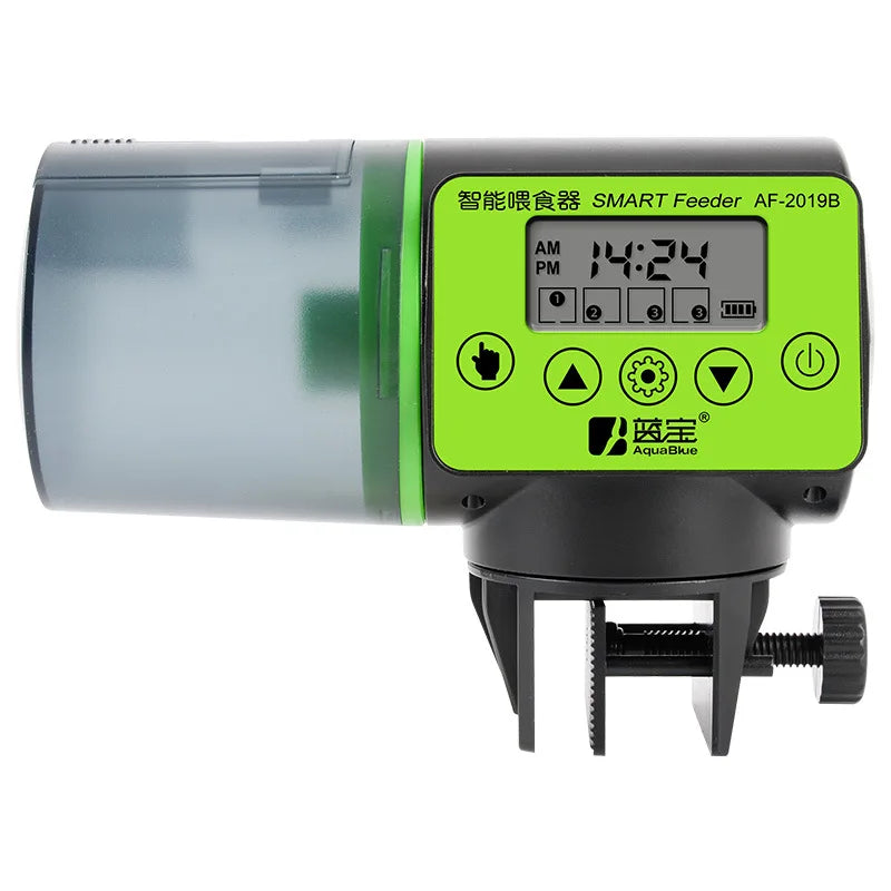 Fish Automatic Feeder 200g Reservoir Plastic Aquarium Feeder Fall 2025 Timed Hands Free Feeding